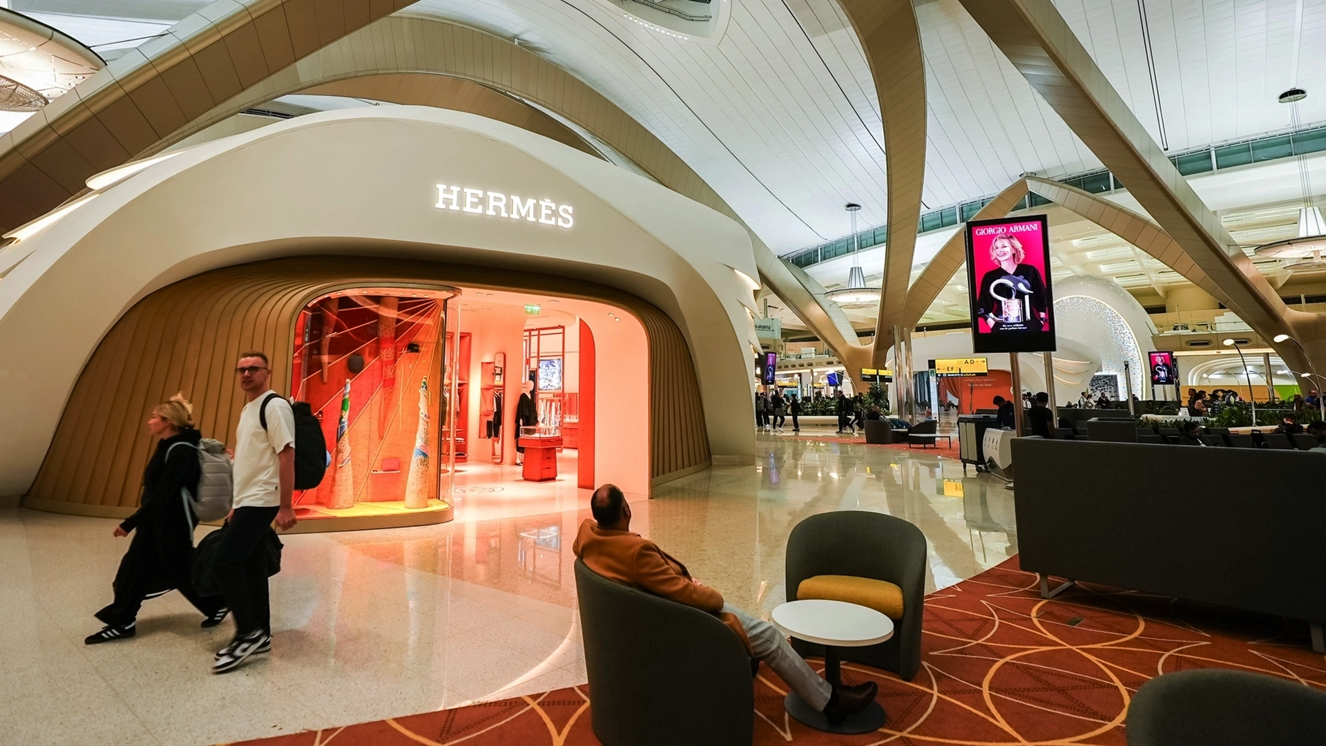Advertising in Zayed International Airport, Abu Dhabi