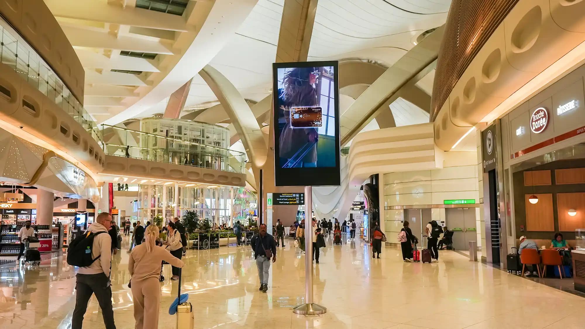 Advertising in Zayed International Airport, Abu Dhabi