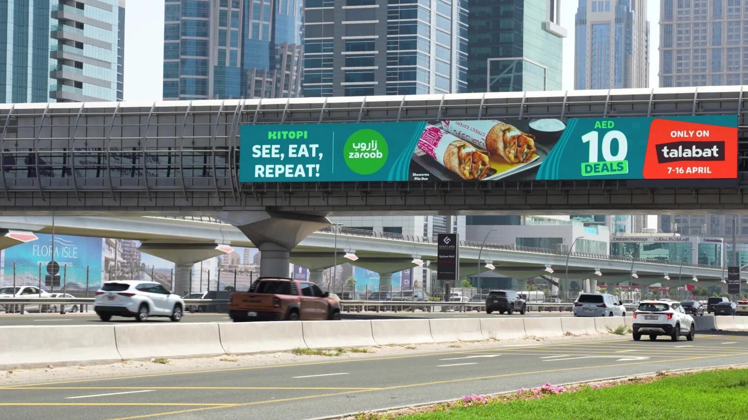 Dubai skyline at night
