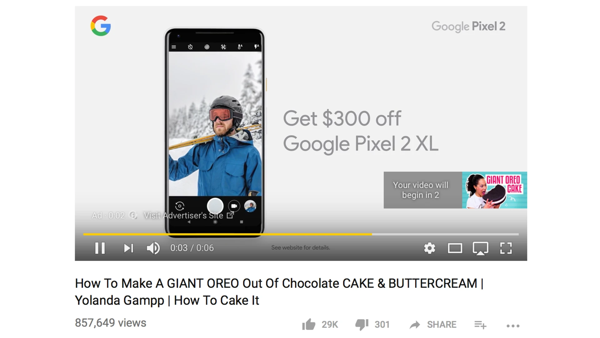 Smartphone showing a programmatic display ad on a mobile app